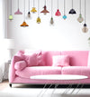 Vinyl Hanging Lamps Wall Reusable Self-Adhesive Sticker (59.05X0.39X23.62 Inches, Multicolour)