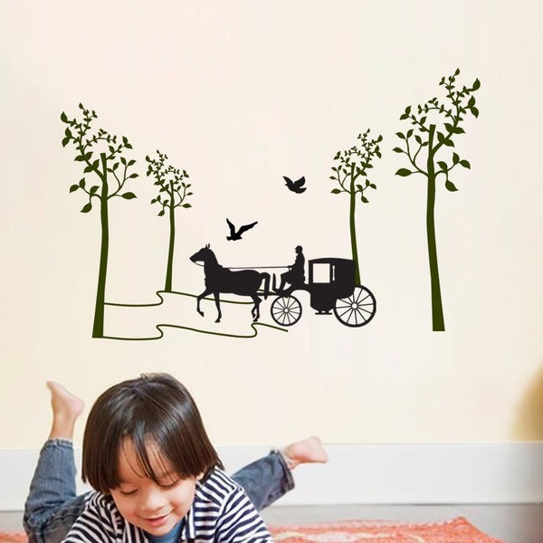 Vinyl Large Wall Reusable Self-Adhesive Sticker Just Peel & Stick Size 50 Or 60 Cm Pack Of 1 (Code Gs183)