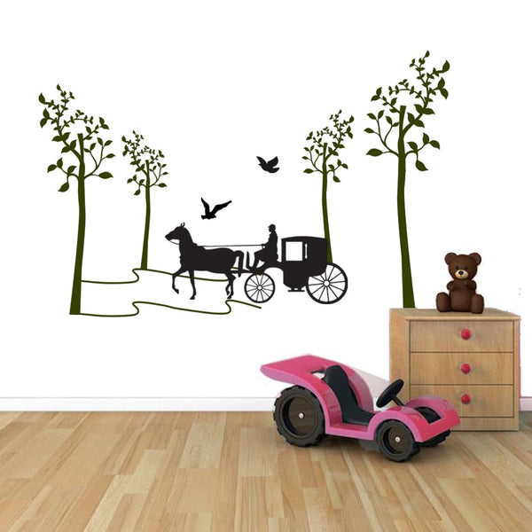 Vinyl Large Wall Reusable Self-Adhesive Sticker Just Peel & Stick Size 50 Or 60 Cm Pack Of 1 (Code Gs183)