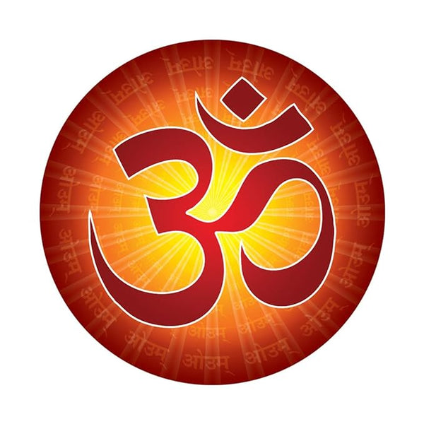Vinyl Modern Art Wall Sticker Of Om 1.96 x 20.86 x 1.96 Inches