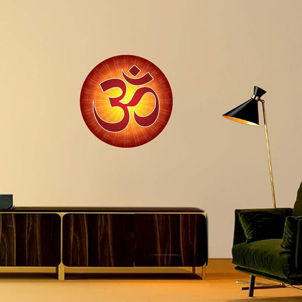 Vinyl Modern Art Wall Sticker Of Om 1.96 x 20.86 x 1.96 Inches