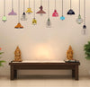 Vinyl Hanging Lamps Wall Reusable Self-Adhesive Sticker (59.05X0.39X23.62 Inches, Multicolour)