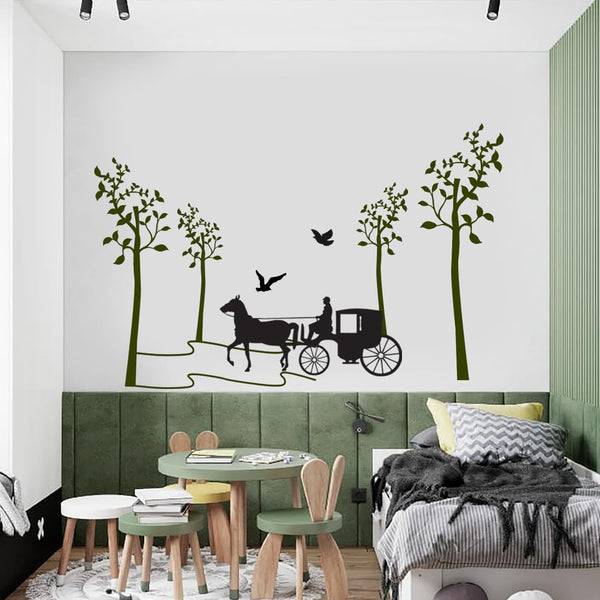 Vinyl Large Wall Reusable Self-Adhesive Sticker Just Peel & Stick Size 50 Or 60 Cm Pack Of 1 (Code Gs183)