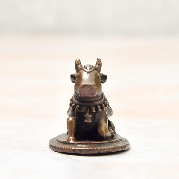Lord Nandi Idol, Patina Antique Finish For Home Decor, Pooja Room