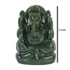 Handmade aventurine crystal Lord Ganesha idol, intricately carved, symbolizing wisdom and prosperity, ideal for home decor and altars