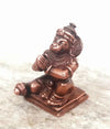 Handcrafted copper idol of Lord Hanuman, showcasing strength and devotion, perfect for home or office altar.