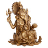 Handmade Lord Ganesha idol crafted from high-quality resin, featuring intricate details and a captivating design, perfect for home or altar decor