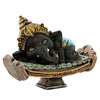Handmade 300g resin Ganesha idol, symbolizing wisdom and prosperity, ideal for home decor and spiritual enhancement.