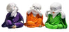 Set of laughing Buddha babies crafted from durable microfiber, ideal for home or office decor, spreading positivity and good fortune
