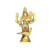 Handmade Lord Murugan mini idol in brass, featuring intricate details and an antique finish, ideal for home decor, offices, or puja rooms.