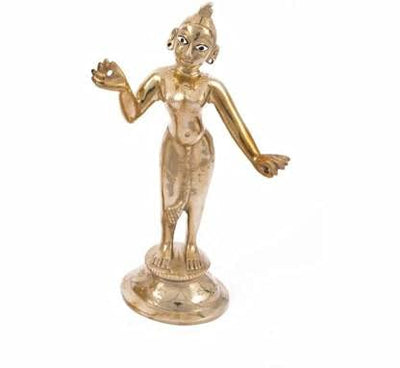 Brass Made Radha Rani Idol Statue for Home Temple