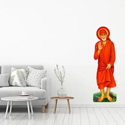 Sai Baba God Wall Sticker 84 x 30 cm Self Adhesive Wall Sticker.