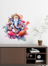 3D Lord Ganesha wall sticker, measuring 59L x 1W x 61H cm, made from durable PVC vinyl, perfect for adding spirituality to your home decor.