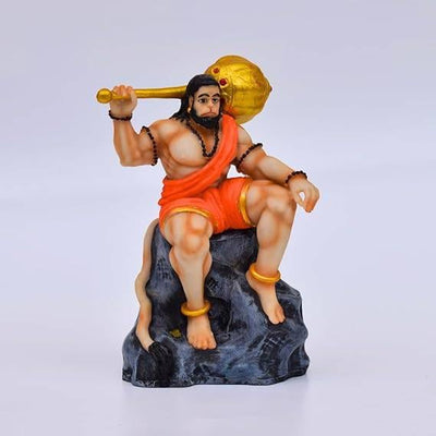 Hindu Gods : Hanuman Ji Bahubali Idol for Home Decoration, Office Desk, Study Table, Car Dashboard