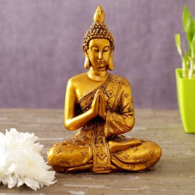 Meditation Buddha Idol Statue Showpiece for Home Office Living Room Table Decor