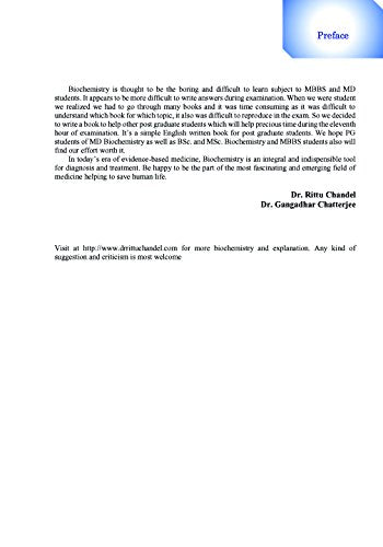 POSTGRADUATE BIOCHEMISTRY COMPANION by Dr. Rittu Chandel, Dr. Gangadhar Chattrjee [Paperback]