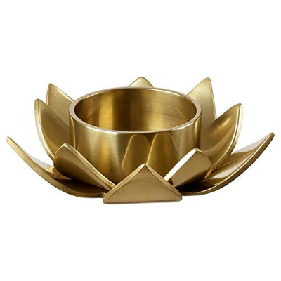 Metal Tealight Holder, Gold