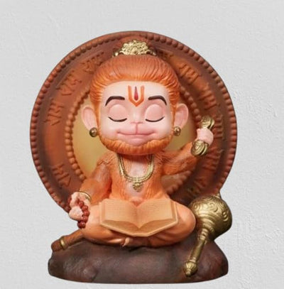Hindu Gods : Hanuman Ji Meditating Idol for Car Dashboard