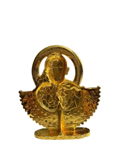 Metal God Sai Baba Face Brass Idol for Temple, Home, Offices, Car Dashboard or Decoration