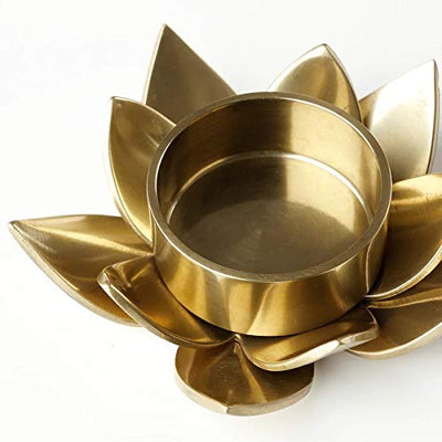 Metal Tealight Holder, Gold