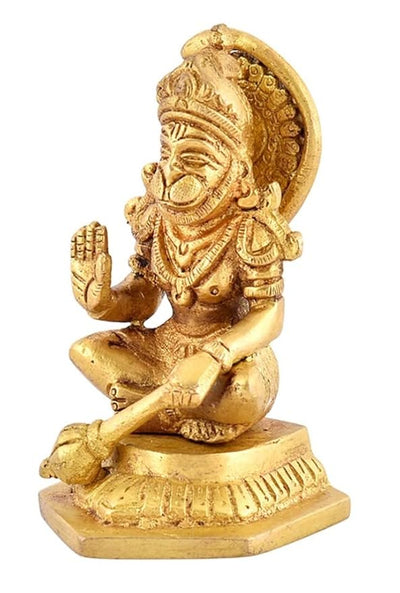 Hindu Gods : Hanuman Ji 100% Brass Idol for Puja & Home Decor