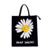 Trendy Jute Bags Eco-Friendly Jute Bags Tiffin/Shopping Grocery Multipurpose Hand Bag with Zip & Handle for Men and Women Flower Printed