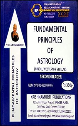 Fundamental Principles Of Astrology (2nd Reader) by Prof K S Krishnamurti [Paperback]