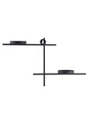 Set of 2 Wall Hanging Tealight Candle Holder Metal Wall Sconce with Glass Cups