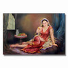 Canvas Print Unframed Rolled Art Print|| Canvas Rajasthani Woman Wall Painting for Home Décor And Office