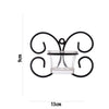 Set of 1 Wall Hanging Tealight Candle Holder Metal Wall Sconce with Glass Cups - Decorations Items for Home Wall Decor - Butterfly White