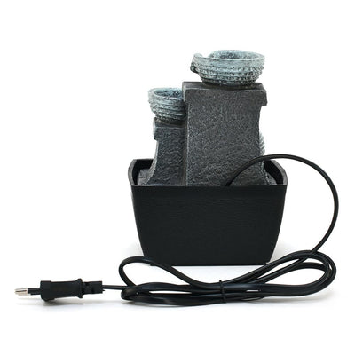 Decorative 3 Pots Polyresin Water Fountain for Home Decoration