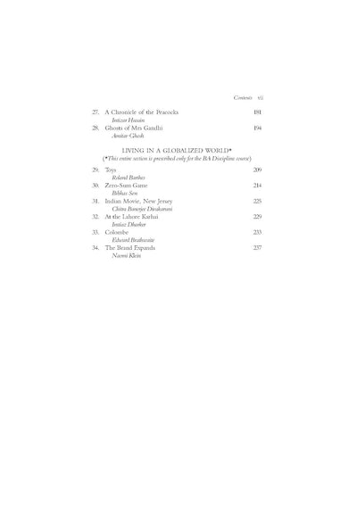 The Individual and Society by University of Delhi Department of English [Paperback]