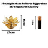 2 Pcs Candle Holder Lotus Tealight Holder Metal Stand for Home Decor, pooja room
