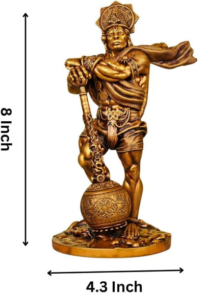 Hindu Gods : Hanuman Ji Bahubali Idol for Home Decor. Pooja Room, Bedroom, Office Table Showpiece