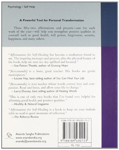 Affirmations For Self Healing by Kriyananda Swami [Paperback]