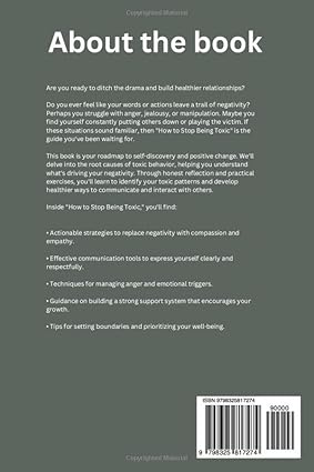 How to stop being toxic by Diana Hunt [Paperback]