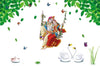 Large Wall Sticker JUST Peel & Stick Size 50 or 60 cm Pack of 1 (Code GS1004