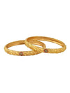 Gold Toned Meenakari Touch Traditional Bangles for Women and Girls