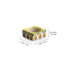 Ceramic Tea Light Candle Holder for Home Decoration - Set of 4, Yellow & White
