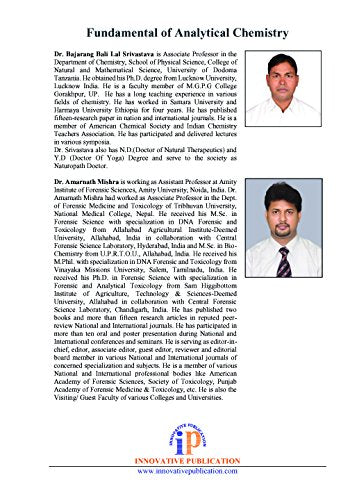 FUNDAMENTAL OF ANALYTICAL CHEMISTRY by Dr. B.B.L. Srivastava, Dr. Amarnath Mishra [Paperback]