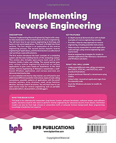 Implementing Reverse Engineering by Jitender Narula [Paperback]