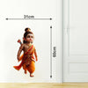 PVC Vinyl Lord Ram ji God of Ayodhya Ram Wall Sticker for Kids Room/Living Room Wall Sticker Size - 31x60 cm Pack of 1