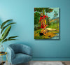 Canvas Print Raja Ravi Varma Canvas Paintings, King Dashrath, Indian Art, Famous Artist Paintings, Canvas painting for Wall Décoration, Living room, Office, Unframed Painting, Size - 12 X 9 inches.