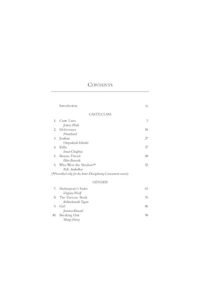 The Individual and Society by University of Delhi Department of English [Paperback]