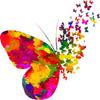 Large Wall Sticker JUST Peel & Stick Size 50 or 60 cm Pack of 1 (Code GS350