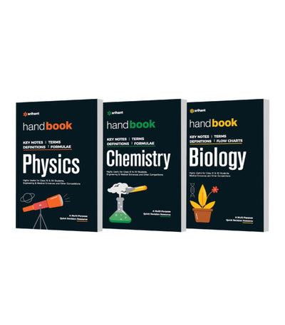 Handbook of Physics, Chemistry and Biology (Combo set of 3 books) by Arihant Experts [Paperback]