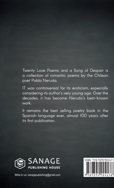 Twenty Love Poems and a Song of Despair by Pablo Neruda [Hardcover]