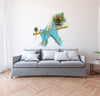 Krishna Flute in Hands Vinyl Wall Sticker for Living Room, Bedroom, Kids Room Sticker Size - 55 Cm X 55 Cm