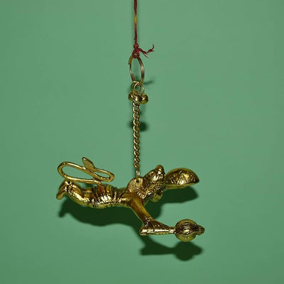 Hindu Gods : Metal Hanuman Ji Idol for Car Dashboard Hanging