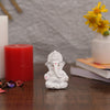 Ganesh Idol Ganesha Statue for Car Dashboard White